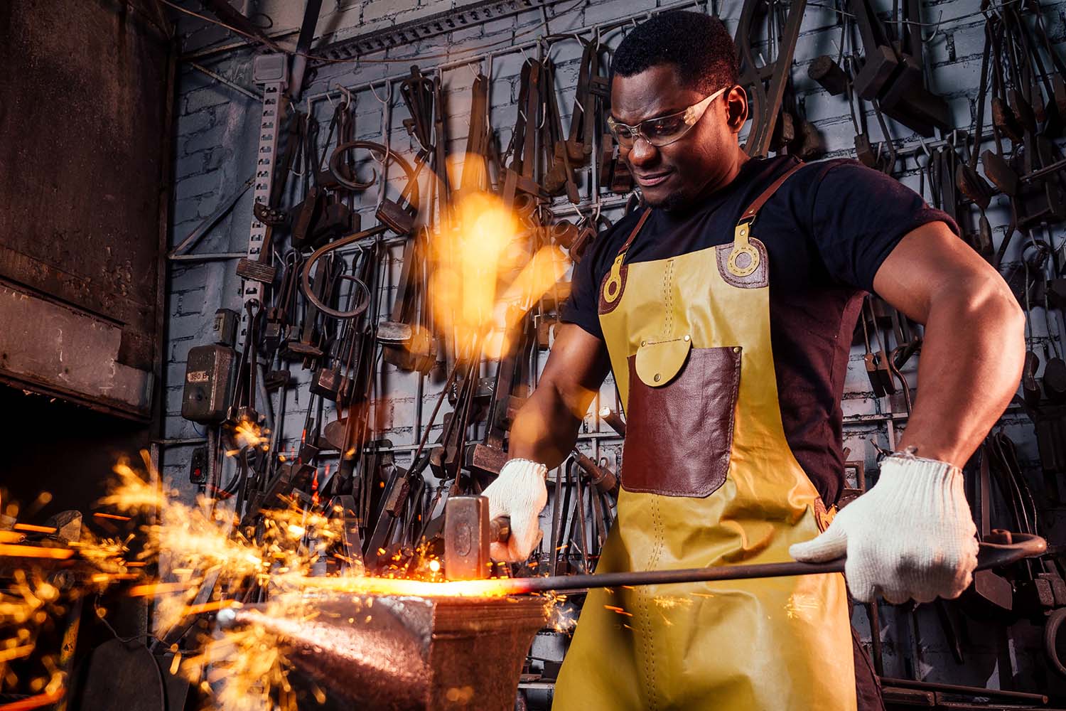 handsome african americam man forging steel next t 2022 05 12 00 50 58 utc copy